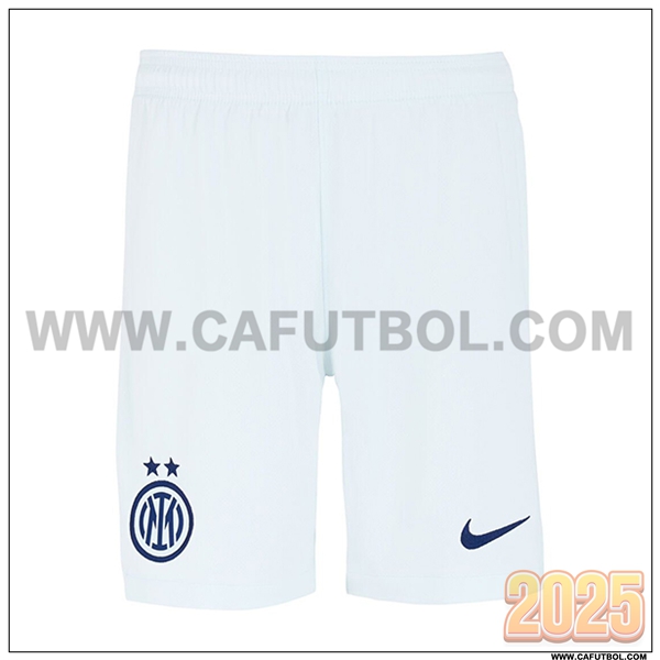 Segunda Pantalones Cortos Inter Milan Blanco 2025 2026