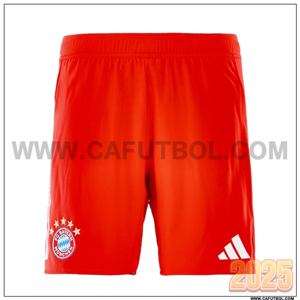 Primera Pantalones Cortos Bayern Munich Rojo 2025 2026