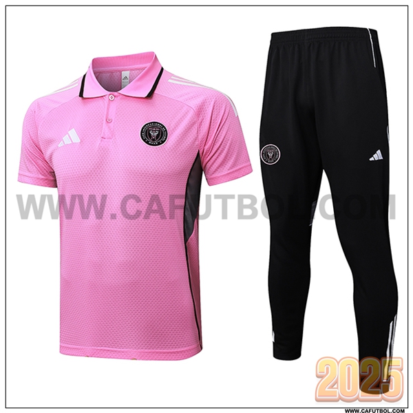 Camiseta Polo Inter Miami CF Rosa/Gris 2025 2026
