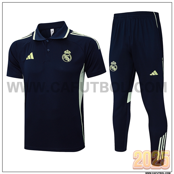 Camiseta Polo Real Madrid Azul Oscuro 2025 2026