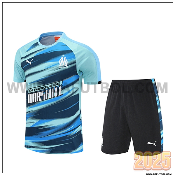 Camiseta Entrenamiento Marsella Verde/Azul 2025 2026