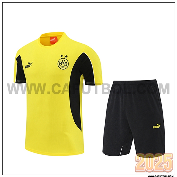 Camiseta Entrenamiento Dortmund Amarillo/Negro 2025 2026