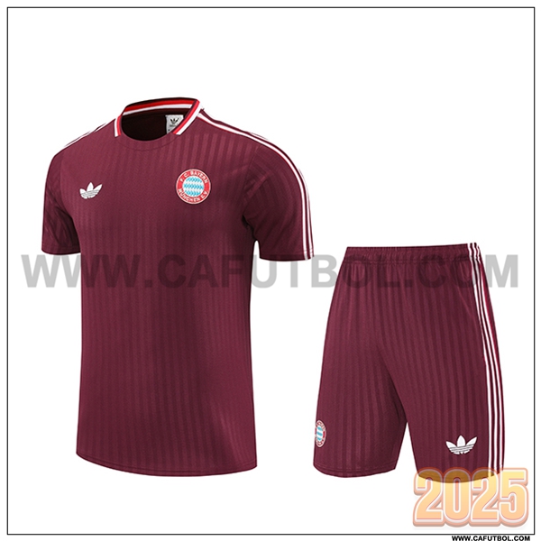Camiseta Entrenamiento Bayern Munich Rojo/Blanco 2025 2026 -03