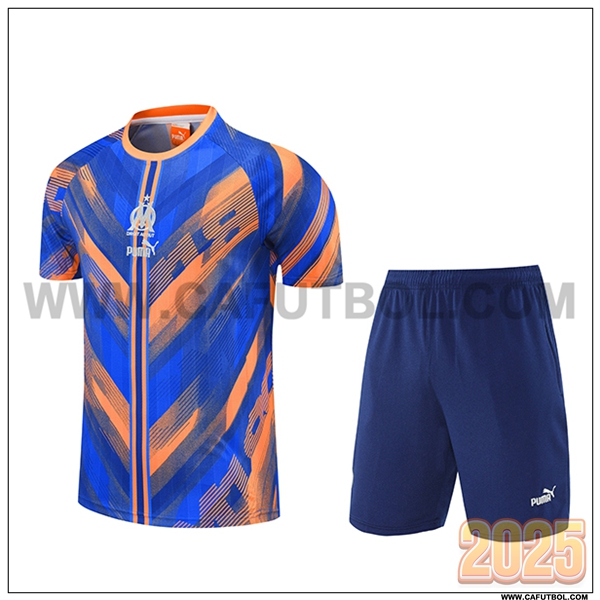 Camiseta Entrenamiento Marsella Azul/Naranja 2025 2026