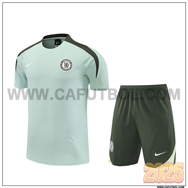 Camiseta Entrenamiento FC Chelsea Verde 2025 2026 -02