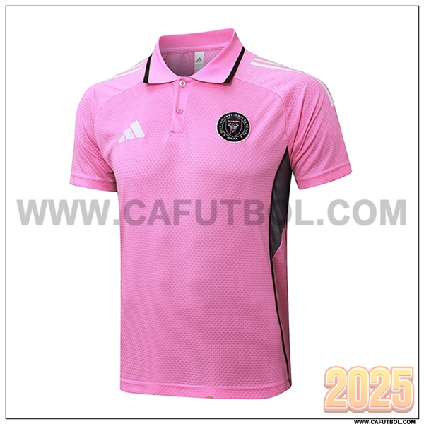 Camiseta Polo Inter Miami CF Rosa/Gris 2025 2026