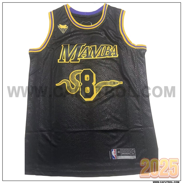 Camisetas De Futbol Los Angeles Lakers (BRYANT #24) 2025/26 Negro/Amarillo