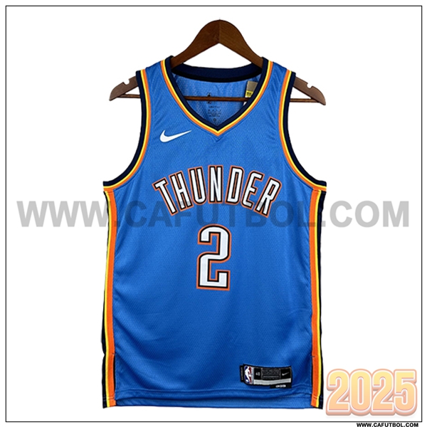 Camisetas De Futbol Oklahoma City Thunder (GIL GEOUS-ALEXANDER #2) 2025/26 Azul