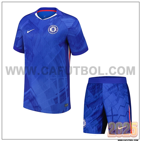 Primera Camiseta Futbol FC Chelsea + Pantalones Azul 2025 2026