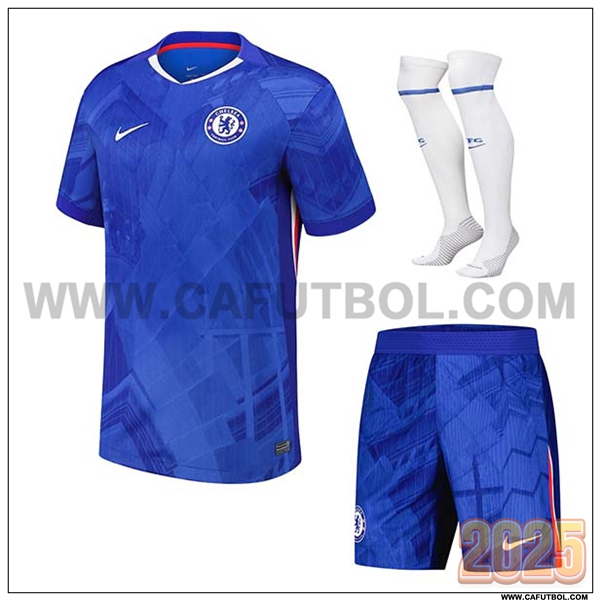 Primera Camiseta Futbol FC Chelsea (Pantalones + Calcetines) Azul 2025 2026