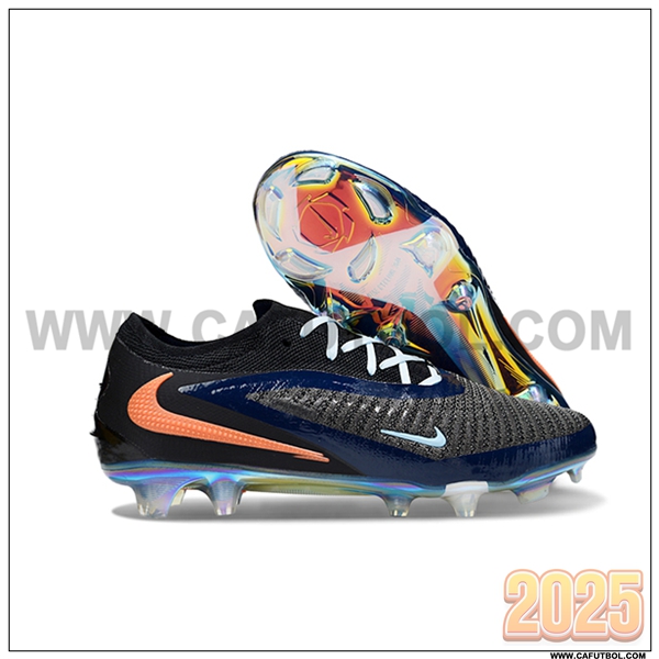 Nike Botas De Fútbol Phantom GX III Elite FG Negro/Azul/Naranja
