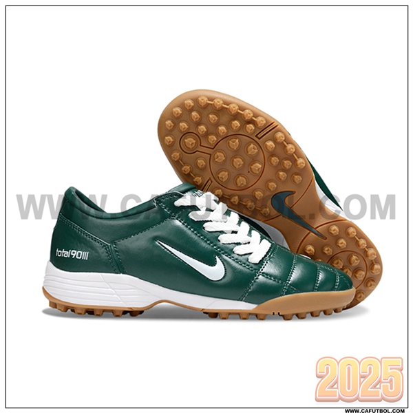 Nike Botas De Fútbol T90 TF Verde/Blanco