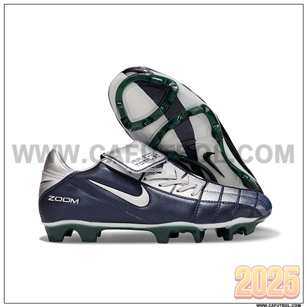 Nike Botas De Fútbol T90 FG Azul/Gris
