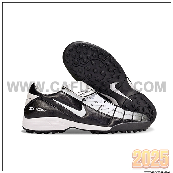 Nike Botas De Fútbol T90 TF Negro/Blanco -05