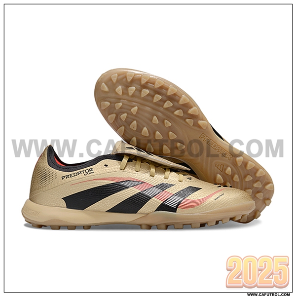 Adidas Botas De Fútbol PREDATOR LEAGUE FT TURF Marrón/Negro/Rojo
