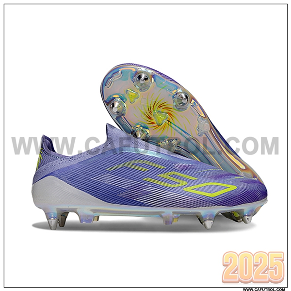 Adidas Botas De Fútbol F50 Elite SG Violeta/Verde