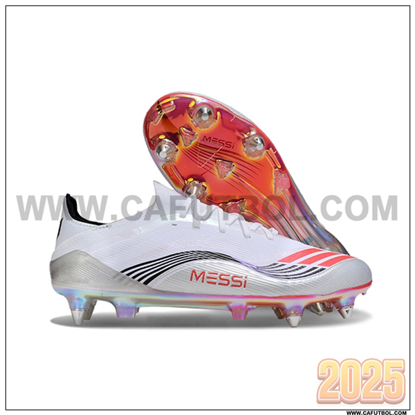 Adidas Botas De Fútbol F50 Elite SG Blanco/Negro/Naranja