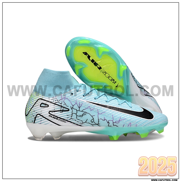 Nike Botas De Fútbol Air Zoom Mercurial Superfly IIX Elite FG Azul/Negro