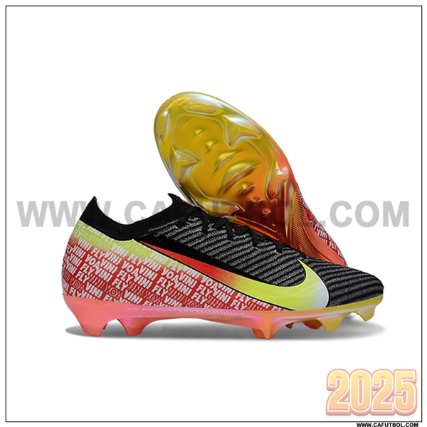 Nike Botas De Fútbol Mercurial Vapor 16 Elite "Vini Jr."3 Negro/Naranja/Amarillo