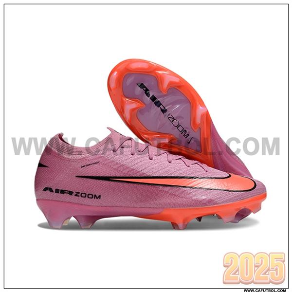 Nike Botas De Fútbol AIR Zoom Mercurial Vapor 16 Elite XXV FG Rosa/Naranja