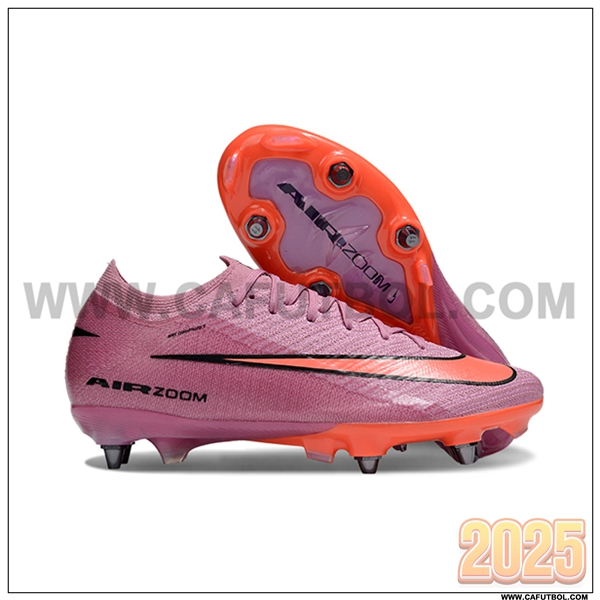 Nike Botas De Fútbol AIR ZOOM MERCURIAL VAPOR XVI ELITE SG-PRO Rosa/Naranja