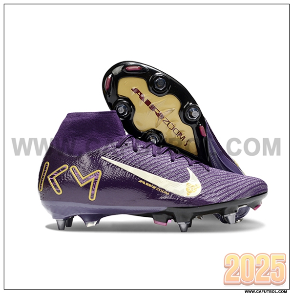 Nike Botas De Fútbol Air Zoom Mercurial Superfly IIX Elite SG Violeta/Blanco