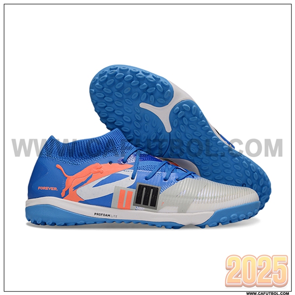 PUMA Botas De Fútbol FUTURE 8 ULTIMATE TF Azul/Gris/Naranja