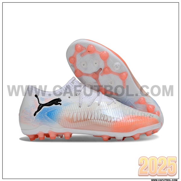PUMA Botas De Fútbol FUTURE 8 ULTIMATE AG Blanco/Naranja -02