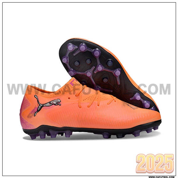 PUMA Botas De Fútbol FUTURE 8 ULTIMATE AG Naranja/Violeta -02
