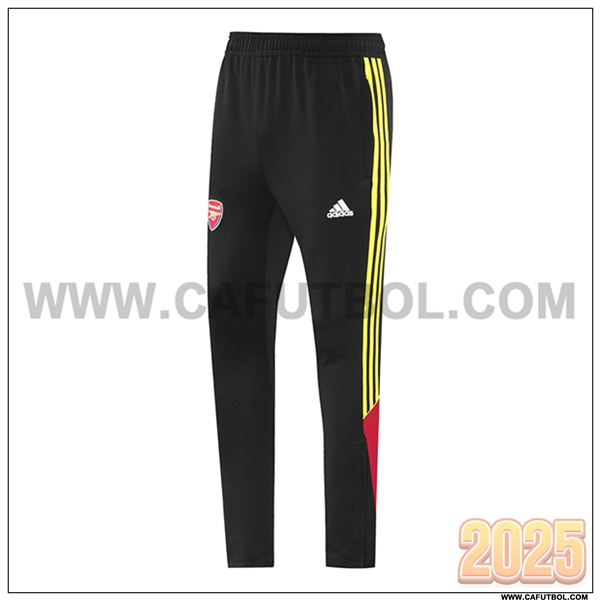 Pantalones Entrenamiento Arsenal Negro/Amarillo/Rojo 2025 2026