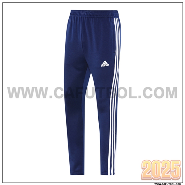 Pantalones Entrenamiento Adidas Azul/Blanco 2025 2026