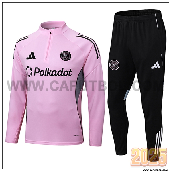Chandal de Futbol Inter Miami CF Rosa/Negro 2025 2026