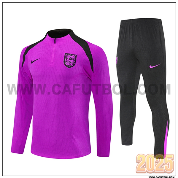 Chandal de Futbol Inglaterra Violeta/Negro 2025 2026