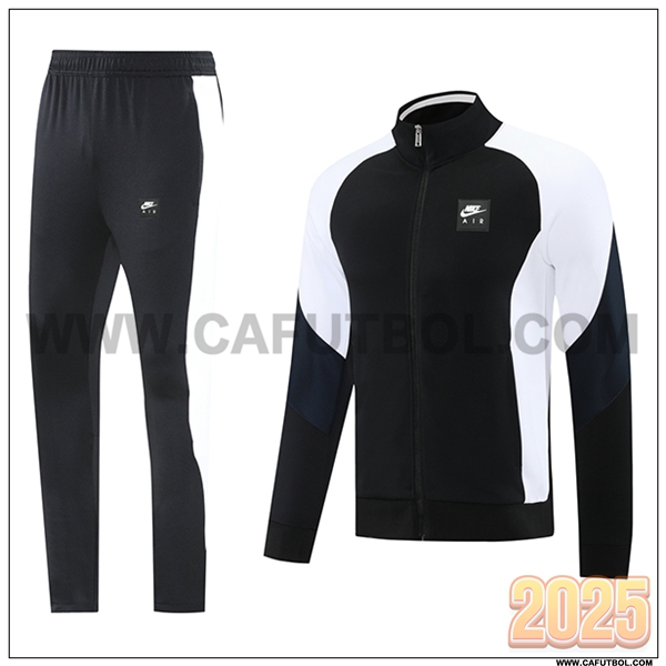 Chandal Chaquetas Futbol Nike Negro/Blanco 2025 2026