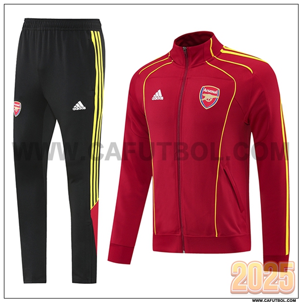 Chandal Chaquetas Futbol Arsenal Rojo/Amarillo 2025 2026