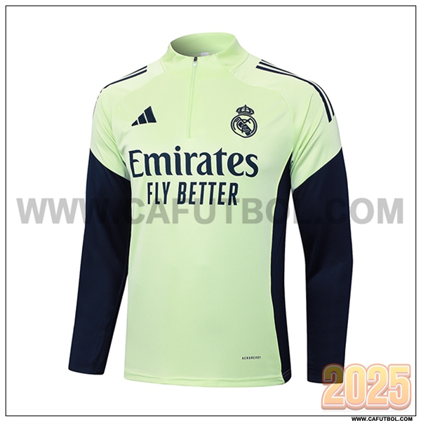 Sudadera Entrenamiento Real Madrid Verde/Azul 2025 2026