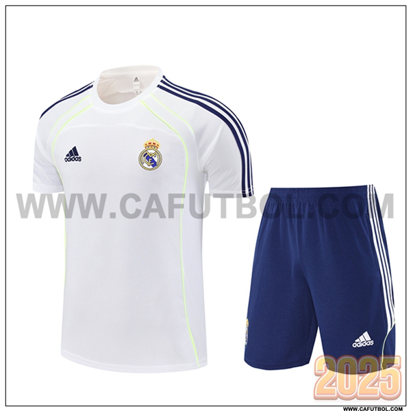 Camiseta Entrenamiento Real Madrid Blanco/Azul 2025 2026