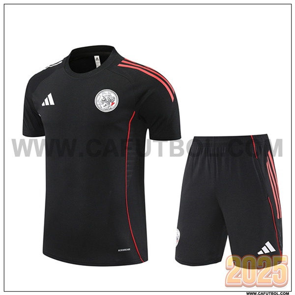 Camiseta Entrenamiento Ajax Negro/Rojo 2025 2026