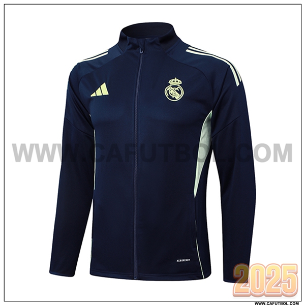 Chaquetas Futbol Real Madrid Azul/Verde 2025 2026 -02