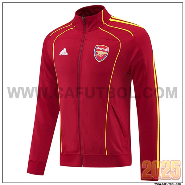 Chaquetas Futbol Arsenal Rojo/Amarillo 2025 2026