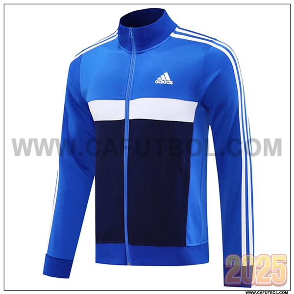 Chaquetas Futbol Adidas Azul/Blanco 2025 2026 -04