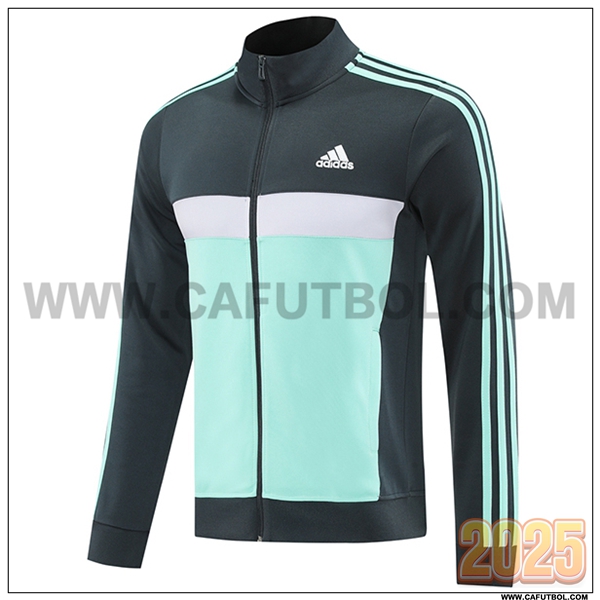 Chaquetas Futbol Adidas Verde/Gris/Blanco 2025 2026