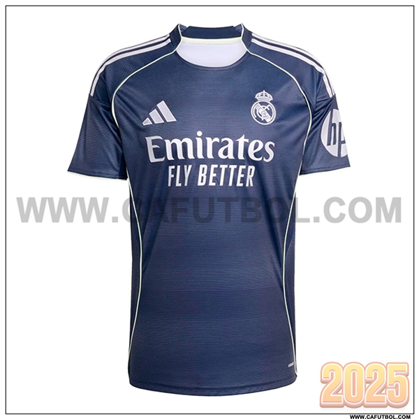 Nuevo Camiseta de Real Madrid Segunda Azul marino 2025 2026