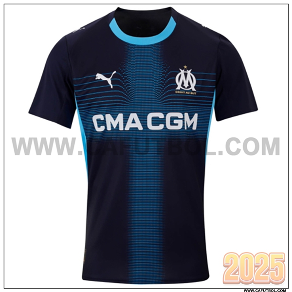 Nuevo Camiseta de Marsella OM Segunda Negro 2025 2026