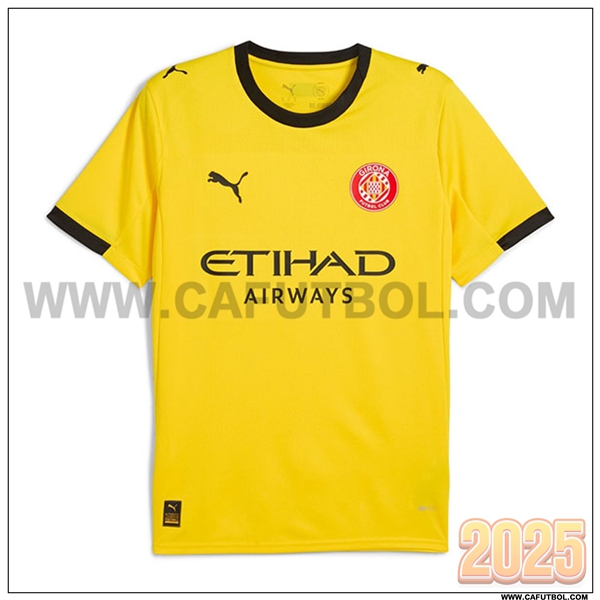 Nuevo Camiseta de Girona Segunda AMARILLO 2025 2026