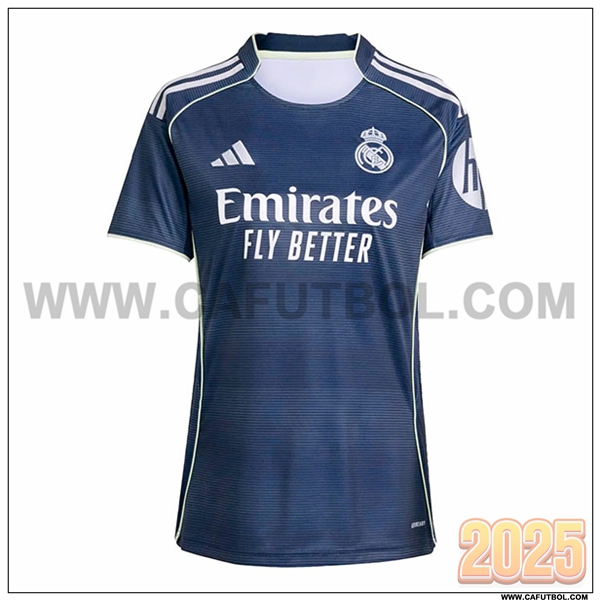 Nuevo Camiseta de Real Madrid Segunda Ninos Azul marino 2025 2026