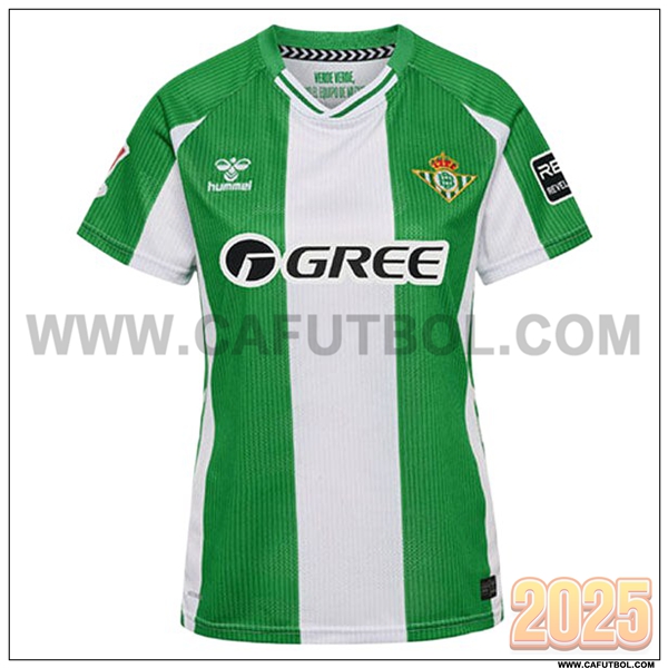 Nuevo Camiseta de Real Betis Primera Ninos Verde/Blanco 2025 2026