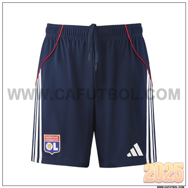 Segunda Pantalones Cortos Lyon OL Azul marino 2025 2026