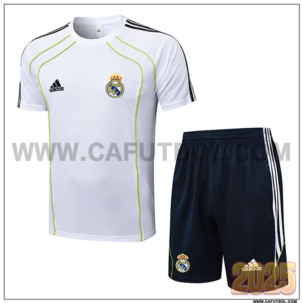 Camiseta Entrenamiento Real Madrid Blanco/Verde 2025 2026