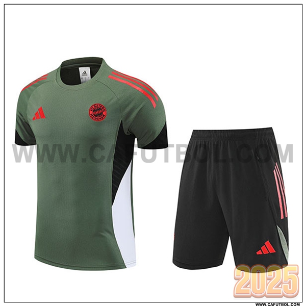 Camiseta Entrenamiento Bayern Munich Verde/Rojo/Negro/Blanco 2025 2026